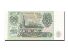 Biljet, Rusland, 3 Rubles, 1991, NIEUW