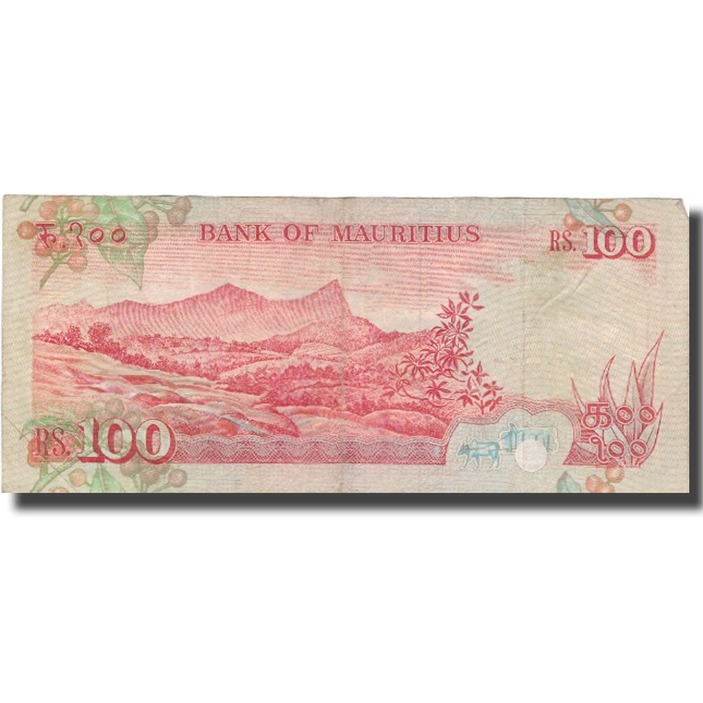 Banconote, Mauritius, 100 Rupees, Undated (1986), KM:38, MB