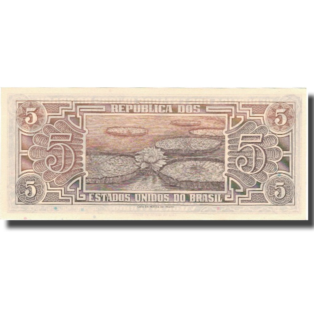 Nota, Brasil, 5 Cruzeiros, KM:166b, UNC(60-62)