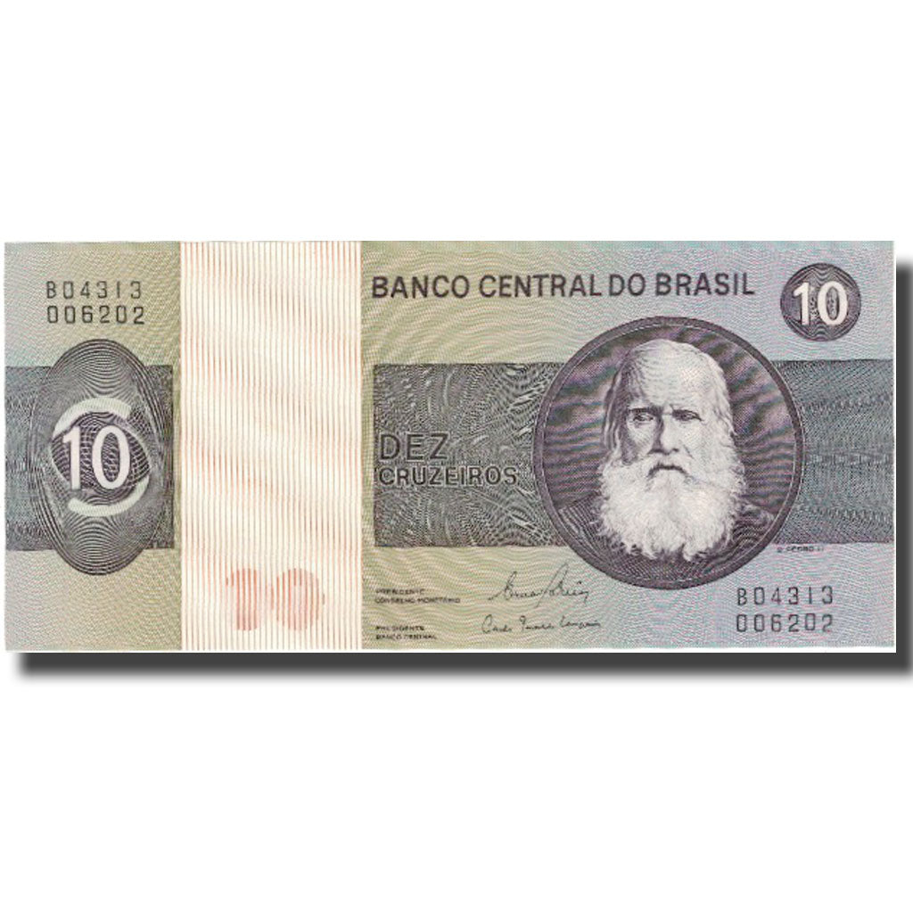 Nota, Brasil, 10 Cruzeiros, 1980, Undated (1980), KM:193e, UNC(63)
