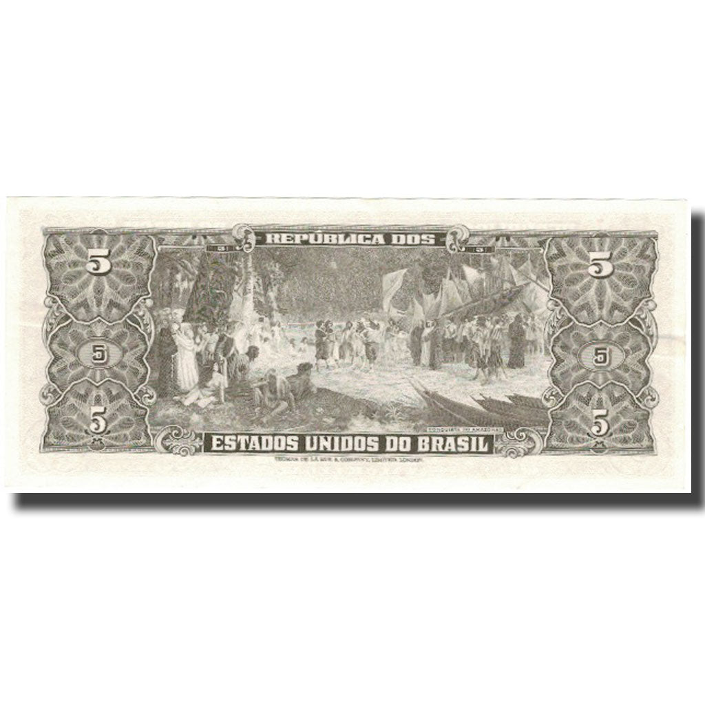 Billet, Brésil, 5 Cruzeiros, 1953, Undated (1953), KM:158a, SPL