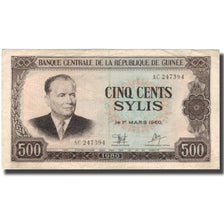 Geldschein, Guinea, 500 Sylis, 1980, 1980, KM:27A, S