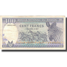 Banknote, Rwanda, 100 Francs, 1989, 1989-04-24, KM:19, VF(20-25)