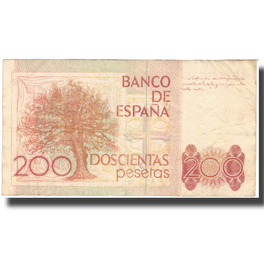 Banknote, Spain, 200 Pesetas, 1980, 1980-09-16, KM:156, EF(40-45)