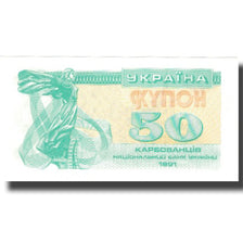 Banconote, Ucraina, 50 Karbovantsiv, 1991, KM:86a, FDS