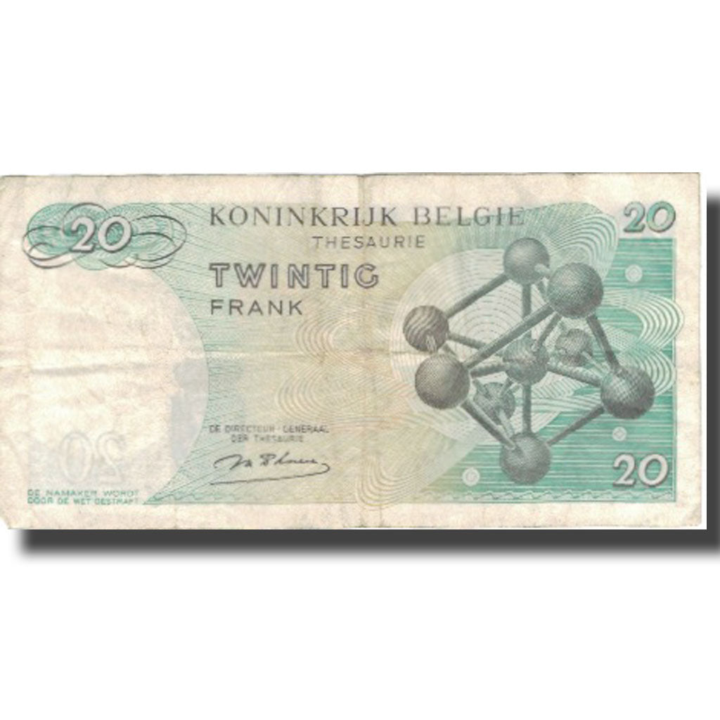 Banconote, Belgio, 20 Francs, 1964, 1964-06-15, KM:138, MB+