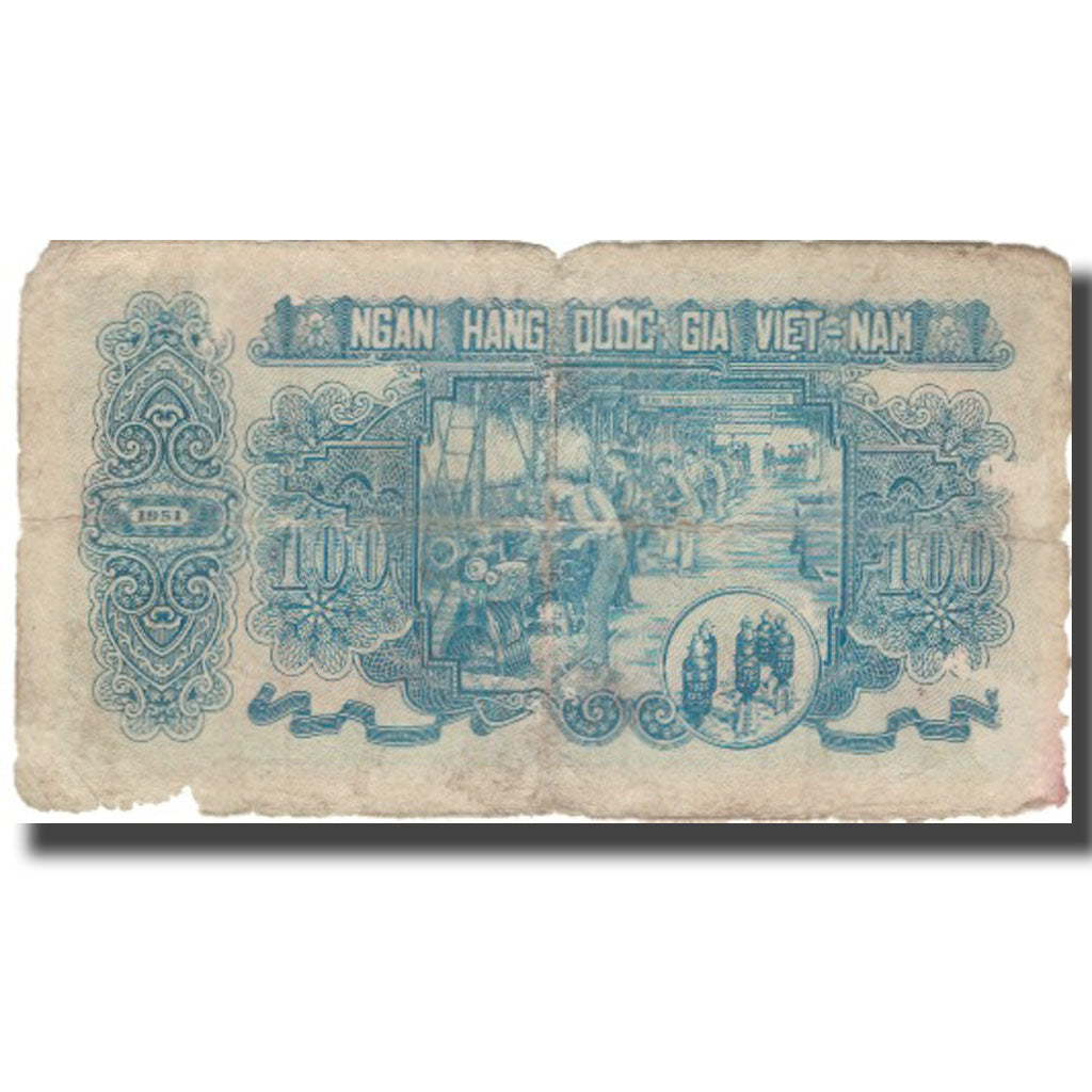 Banconote, Vietnam, 100 D<ox>ng, 1951, KM:62b, B