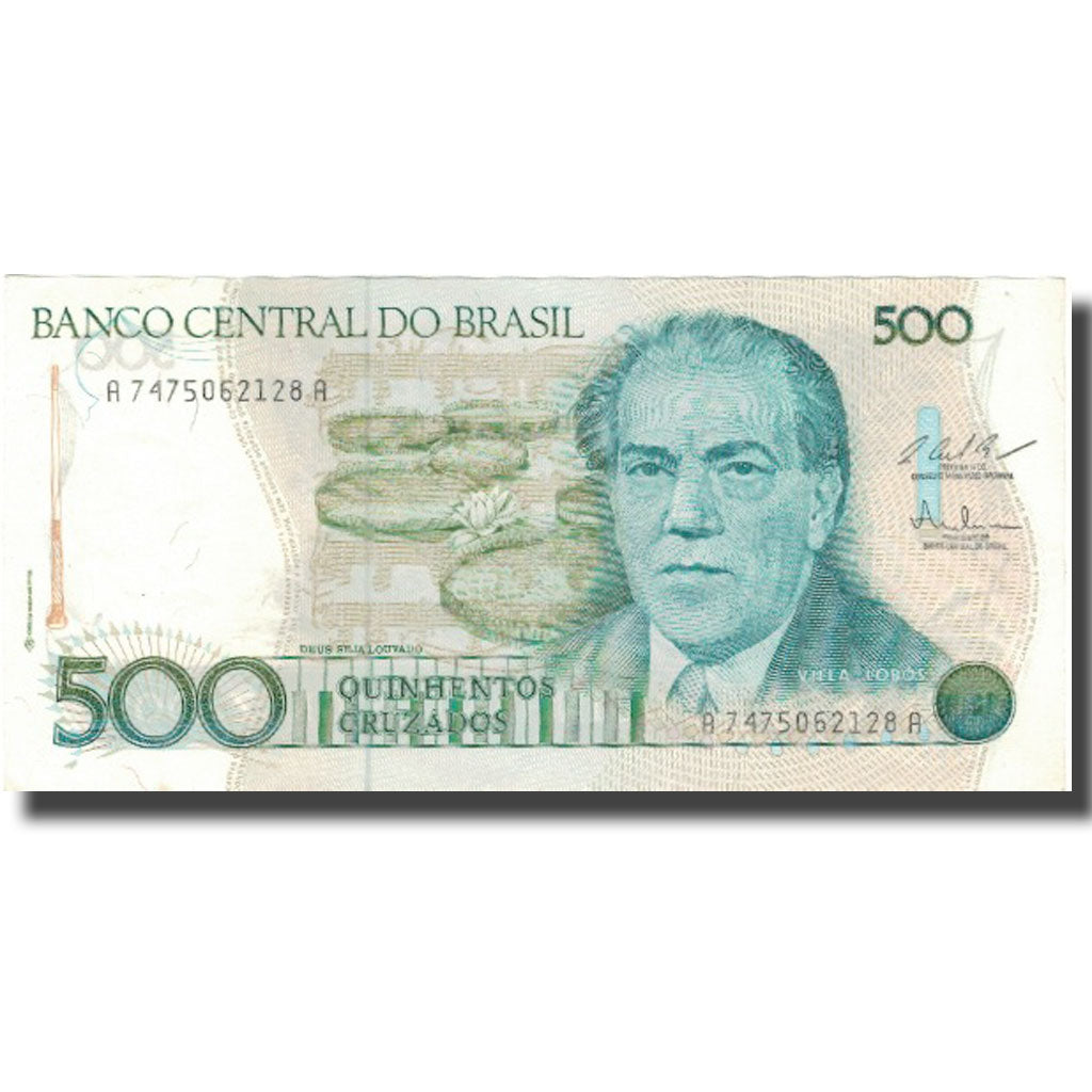 Nota, Brasil, 500 Cruzados, KM:212c, UNC(64)