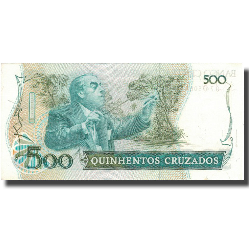 Nota, Brasil, 500 Cruzados, KM:212c, UNC(64)