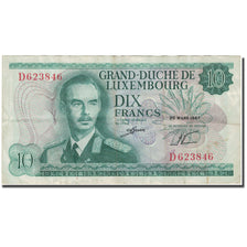 Billet, Luxembourg, 10 Francs, 1967, 1967-03-20, KM:53a, TB