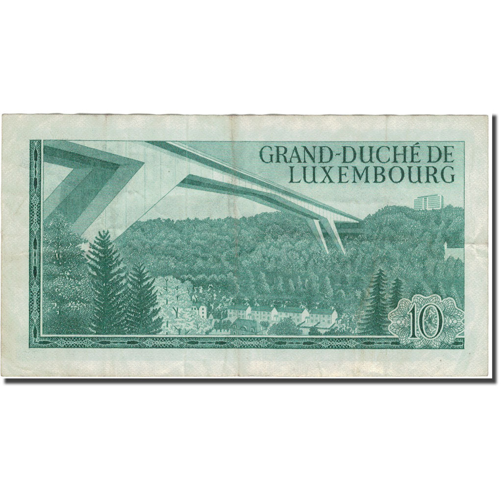 Billet, Luxembourg, 10 Francs, 1967, 1967-03-20, KM:53a, TB