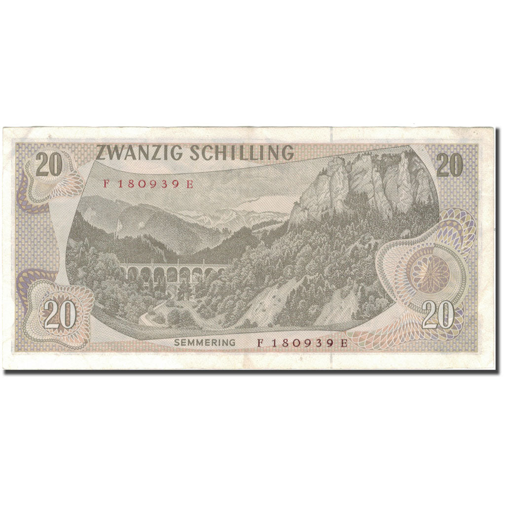 Billet, Autriche, 20 Schilling, 1966-1970, 1967-07-02, KM:142a, TTB