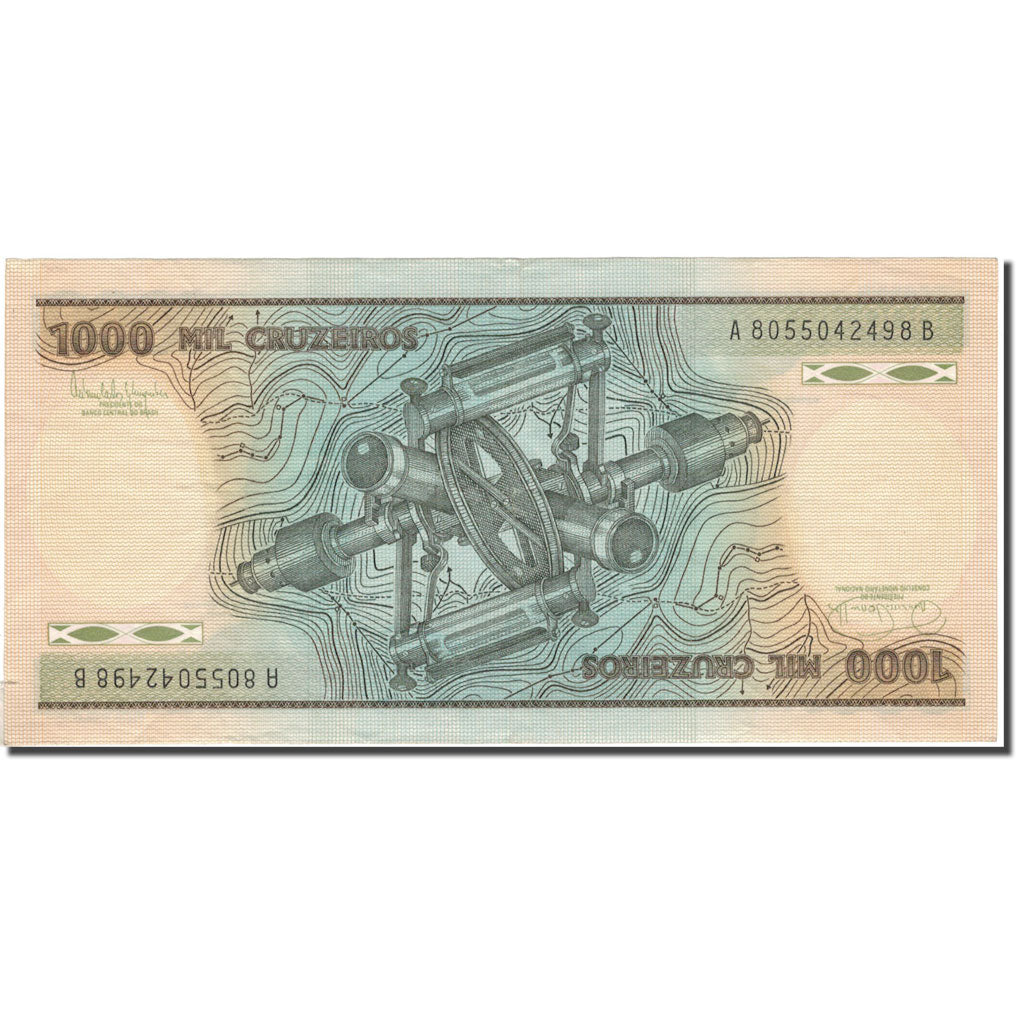 Nota, Brasil, 1000 Cruzeiros, KM:201d, EF(40-45)