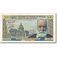 Francja, 500 Francs, Victor Hugo, 1958, 1958-02-06, EF(40-45), Fayette:35.8