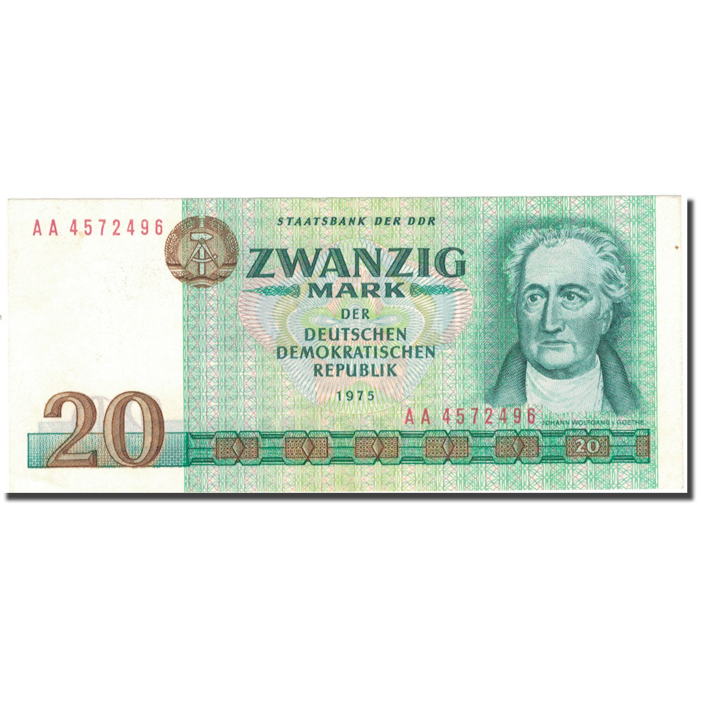 Banconote, Germania - Repubblica Democratica, 20 Mark, 1975, Undated, KM:29b