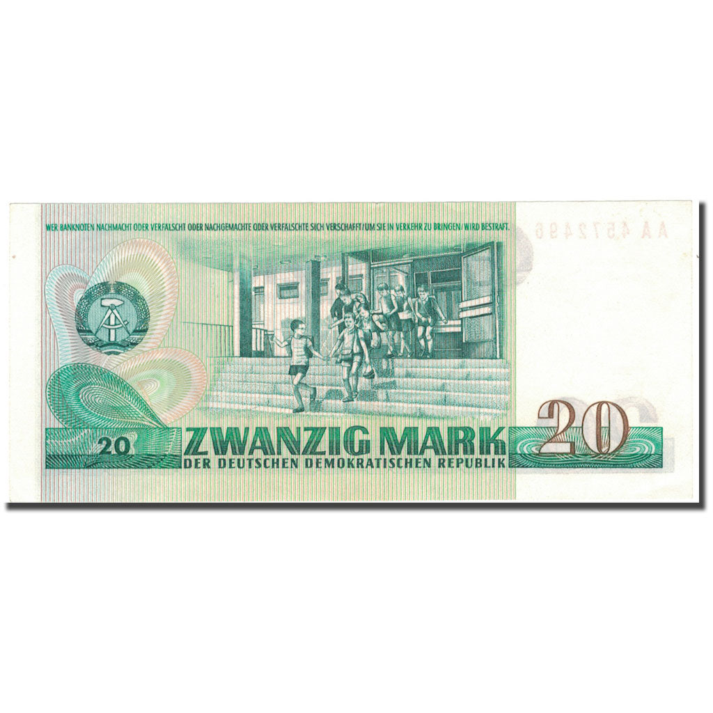 Banconote, Germania - Repubblica Democratica, 20 Mark, 1975, Undated, KM:29b