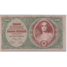 Nota, Áustria, 50,000 Kronen, 1922, 1922-01-02, KM:80, VF(20-25)