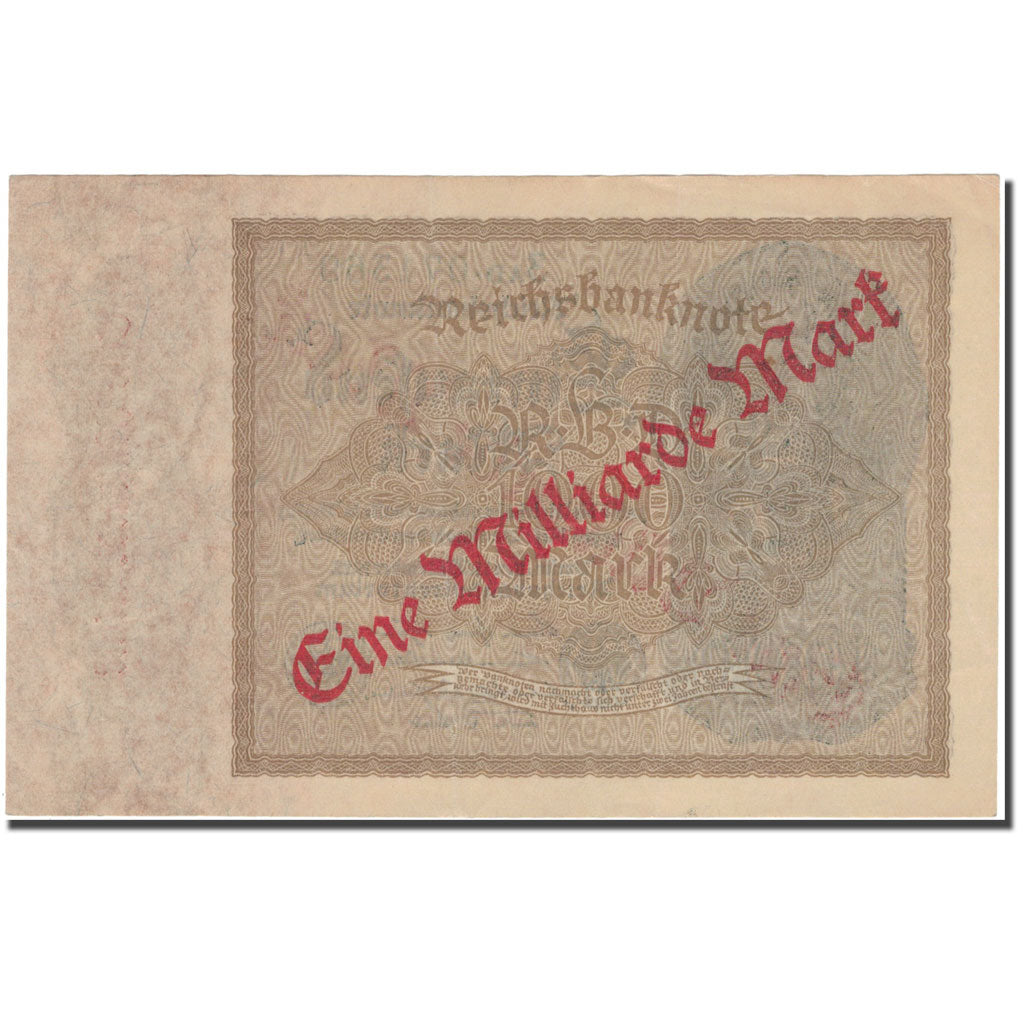Banconote, Germania, 1 Milliarde Mark on 1000 Mark, 1922, 1922-12-15, KM:113a