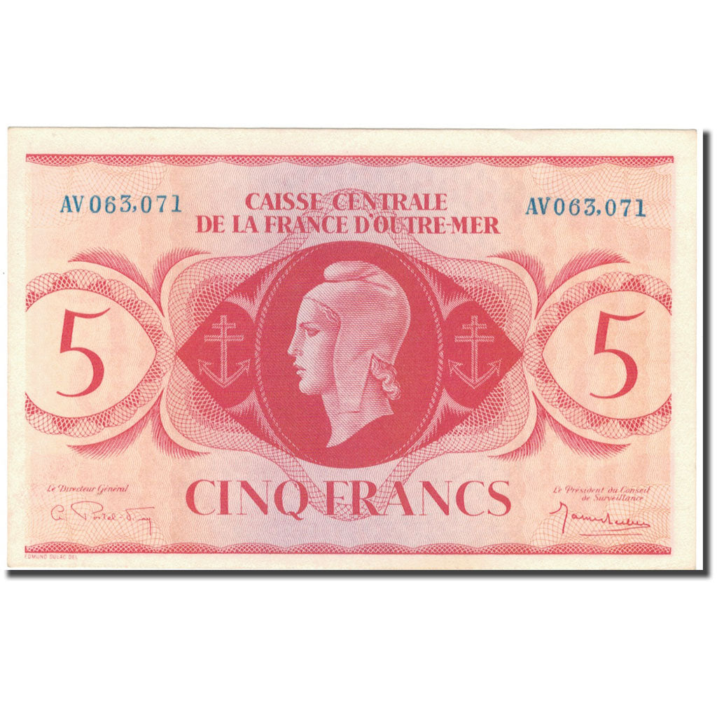 Africa equatoriale francese, 5 Francs, BB+, KM:15b