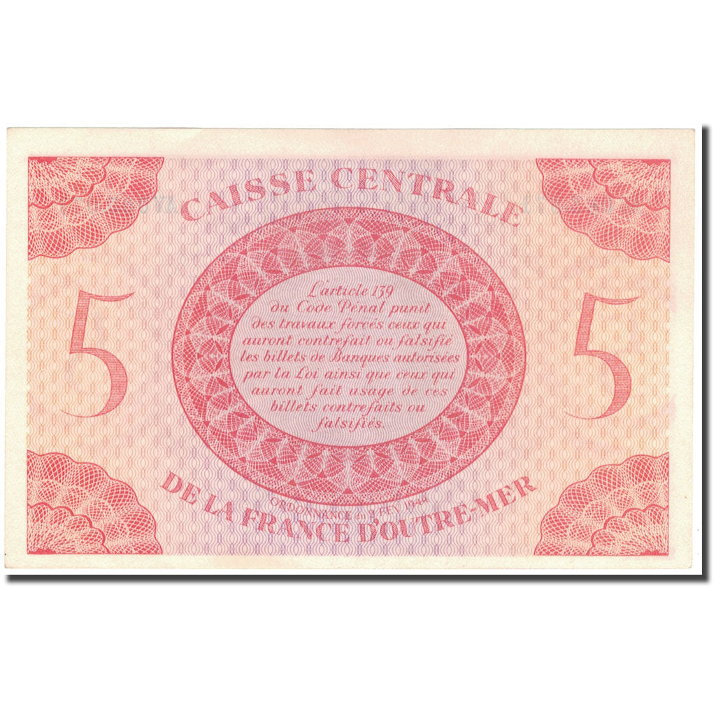 Africa equatoriale francese, 5 Francs, BB+, KM:15b