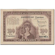 Billet, Nouvelle-Calédonie, 100 Francs, 1942, Undated (1942), KM:46a, TTB