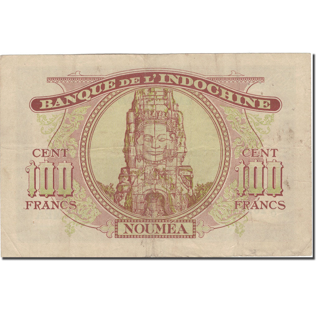 Billet, Nouvelle-Calédonie, 100 Francs, 1942, Undated (1942), KM:46a, TTB