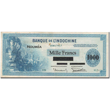 Banconote, Nuova Caledonia, 1000 Francs, 1944, 1944, KM:47b, MB+