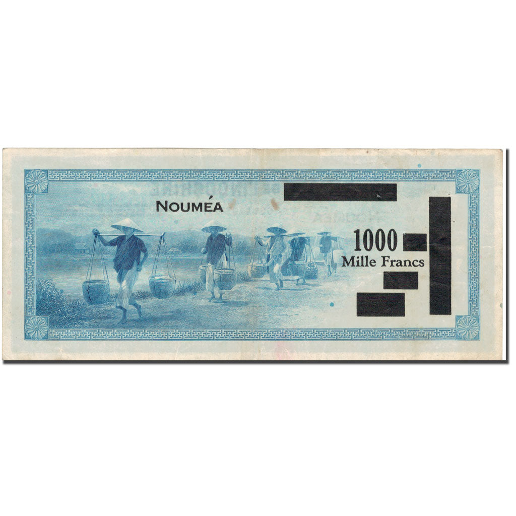 Banconote, Nuova Caledonia, 1000 Francs, 1944, 1944, KM:47b, MB+