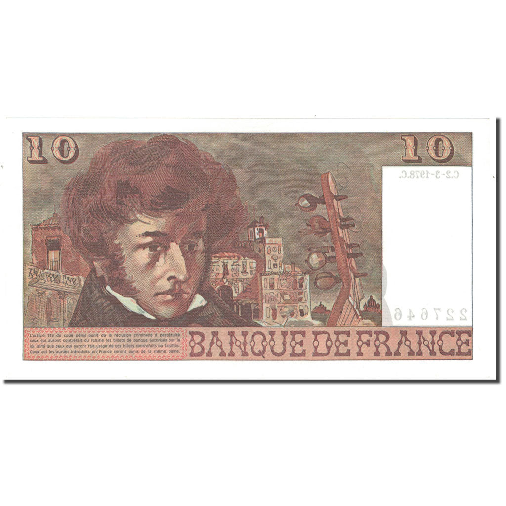 Frankreich, 10 Francs, Berlioz, 1978, P. A.Strohl-G.Bouchet-J.J.Tronche
