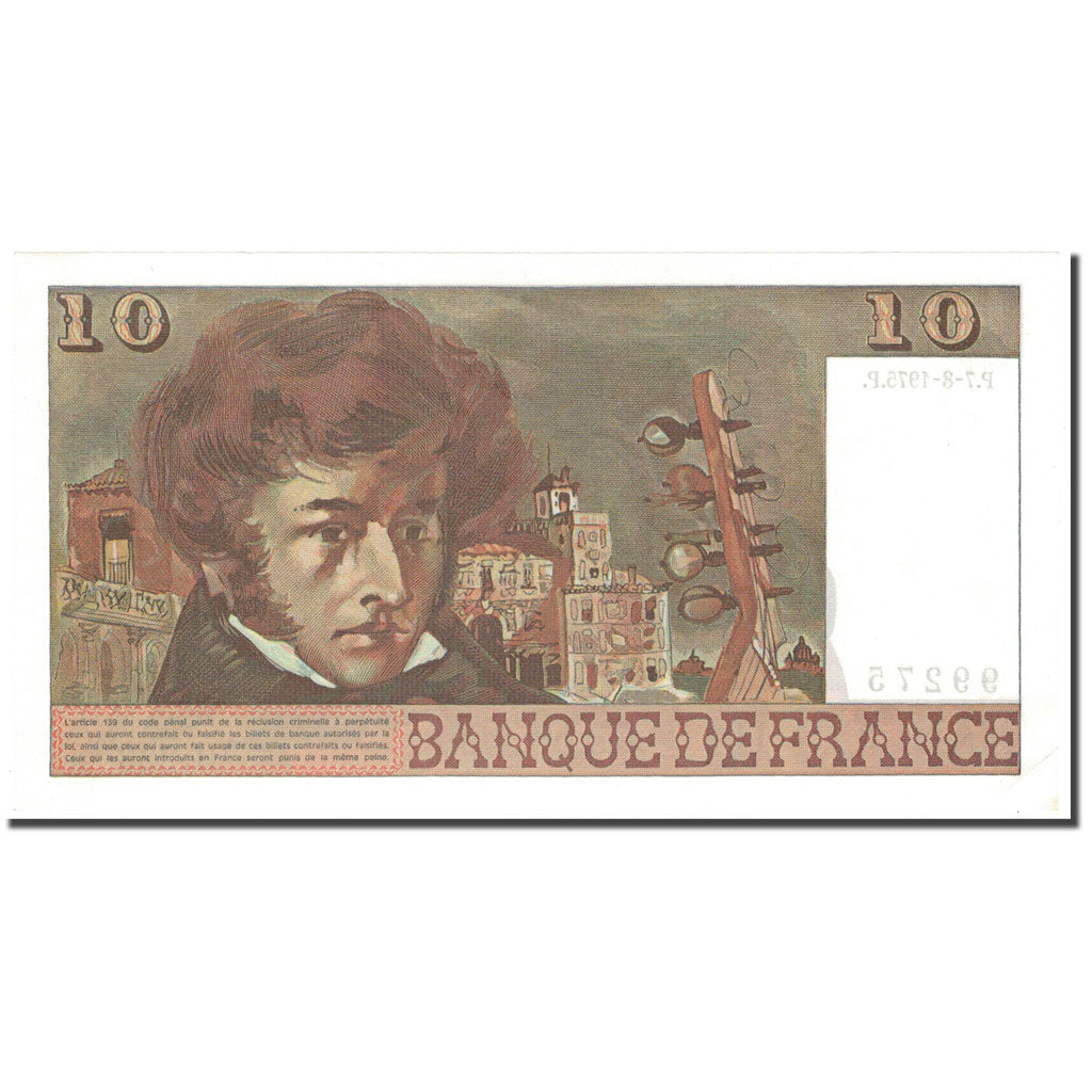 Frankreich, 10 Francs, Berlioz, 1975, P. A.Strohl-G.Bouchet-J.J.Tronche