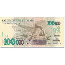 Nota, Brasil, 100,000 Cruzeiros, KM:235c, AU(55-58)