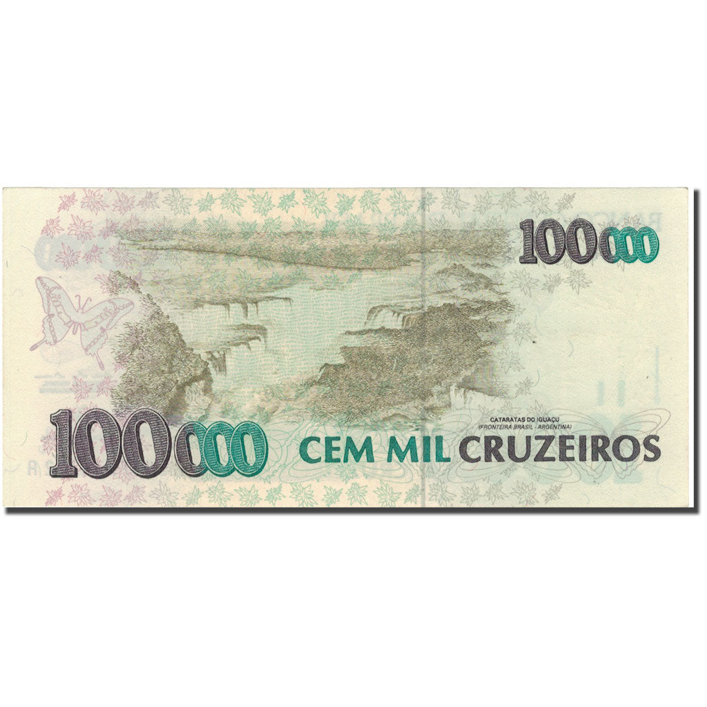 Nota, Brasil, 100,000 Cruzeiros, KM:235c, AU(55-58)