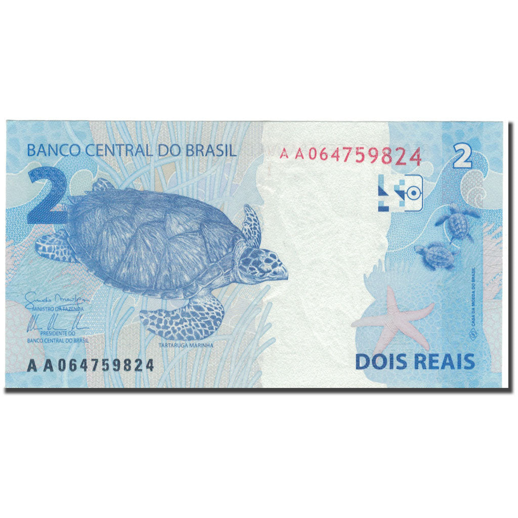 Geldschein, Brasilien, 2 Reais, KM:249c, UNZ-