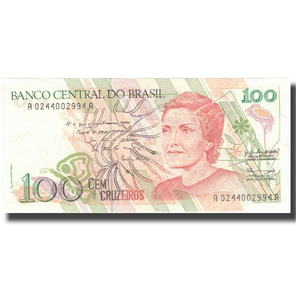 Banknot, Brazylia, 100 Cruzeiros, KM:228, UNC(64)