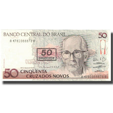 Biljet, Brazilië, 50 Cruzeiros on 50 Cruzados Novos, KM:223, SPL+
