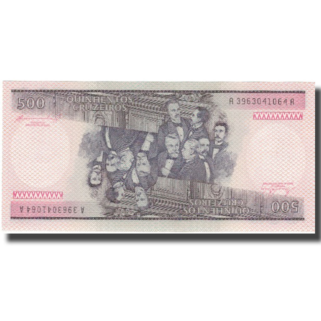 Nota, Brasil, 500 Cruzeiros, KM:200b, UNC(64)