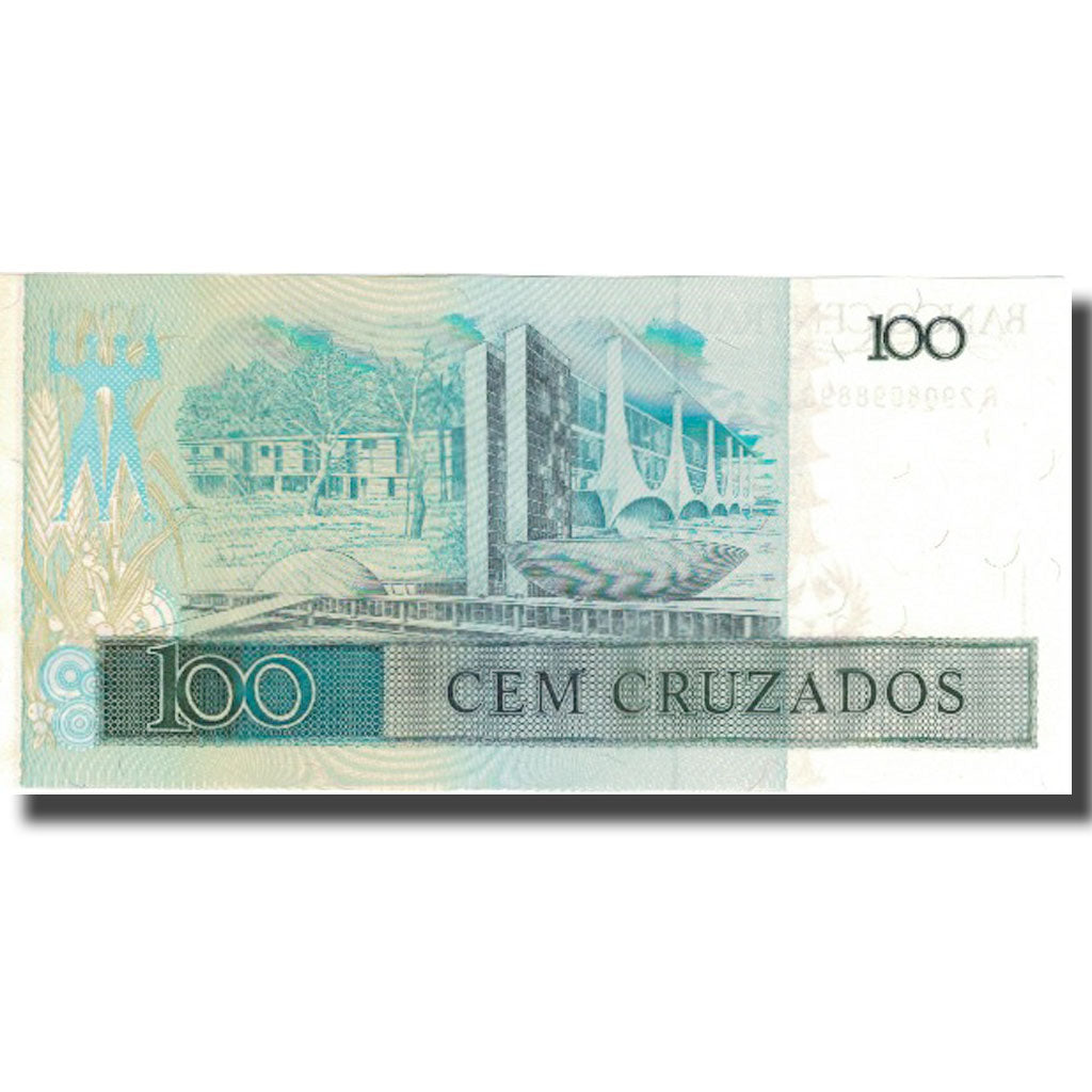 Billete, 100 Cruzados, Brasil, KM:211b, SC+