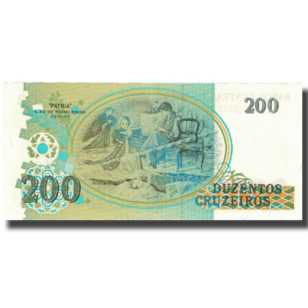 Banconote, Brasile, 200 Cruzeiros, KM:229, SPL+