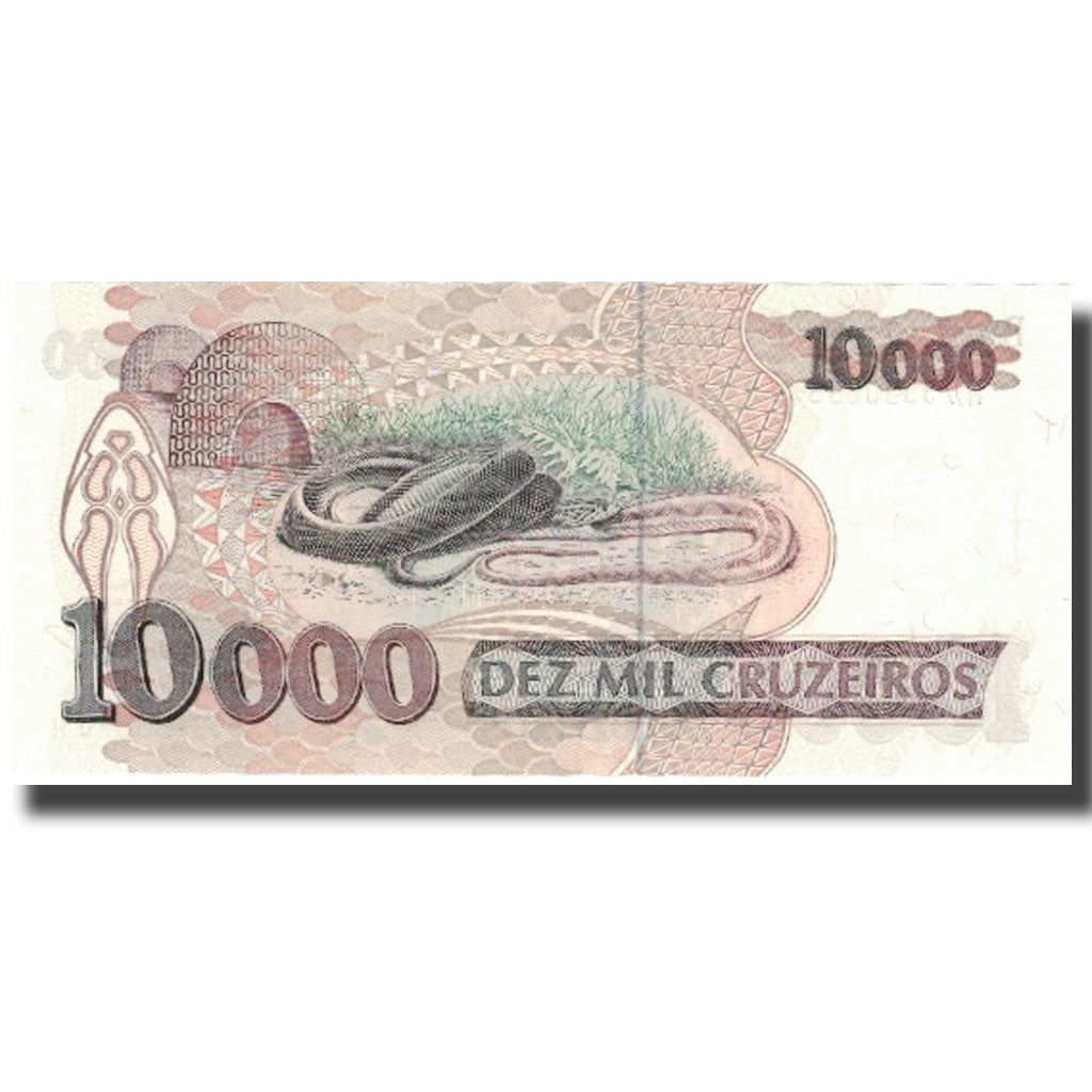 Banconote, Brasile, 10,000 Cruzeiros, KM:233b, SPL+