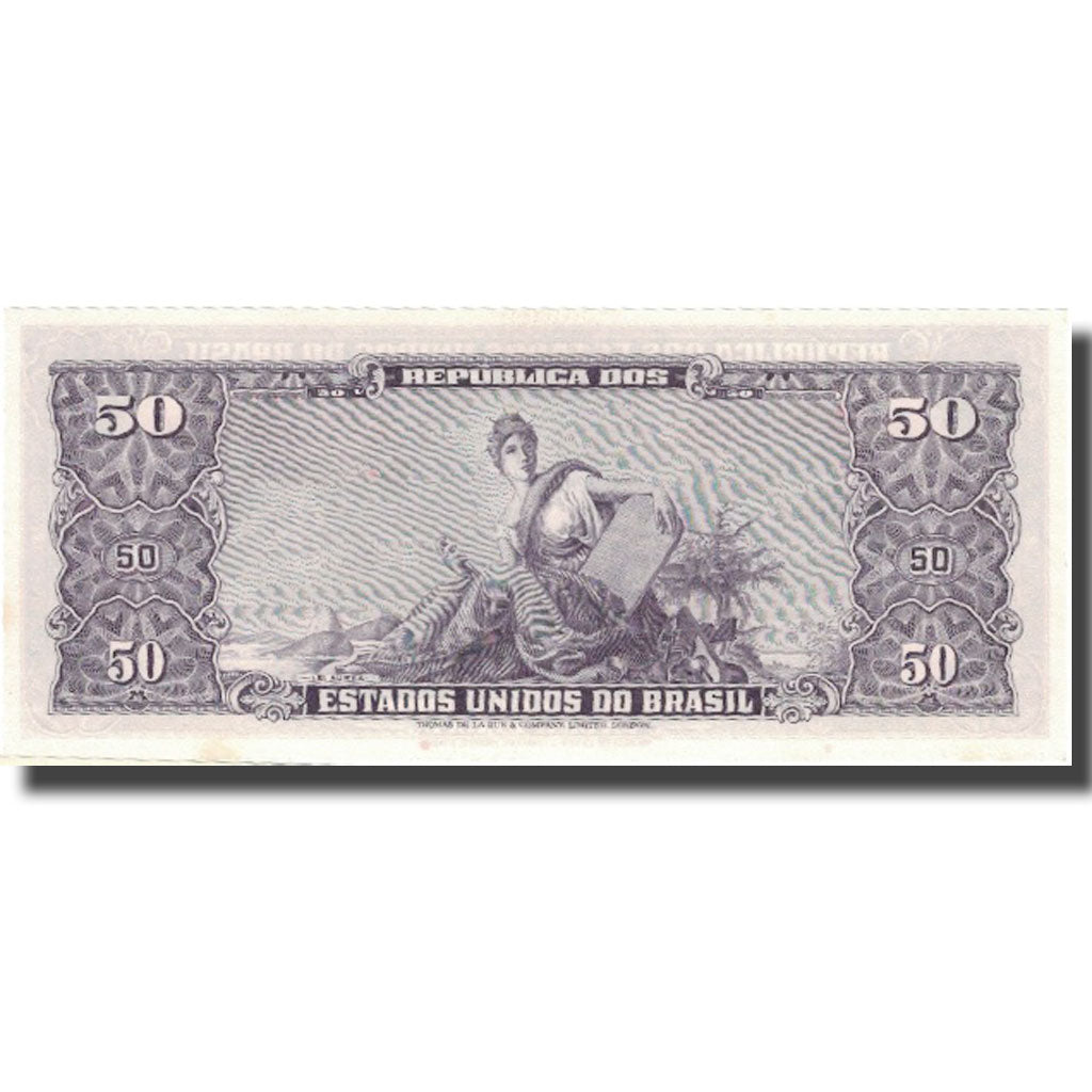 Nota, Brasil, 5 Centavos on 50 Cruzeiros, KM:184b, UNC(63)