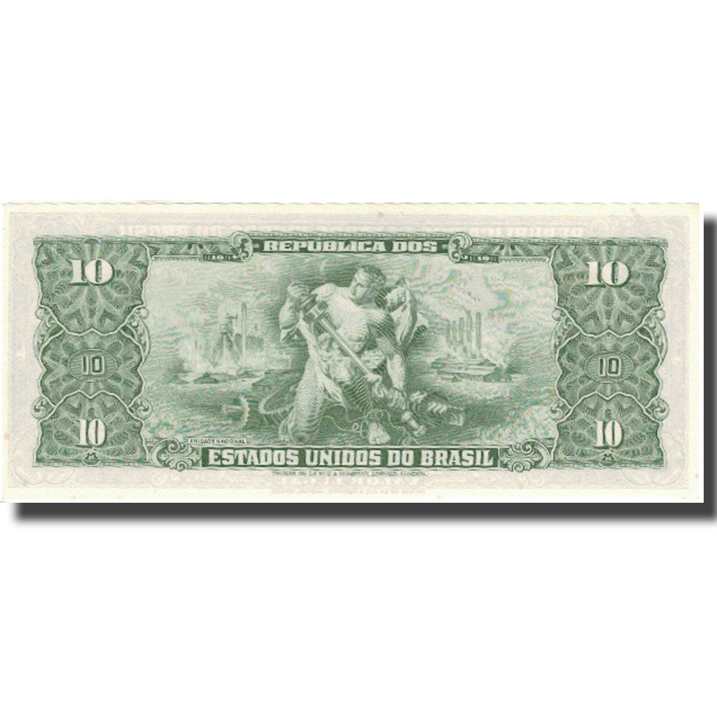 Geldschein, Brasilien, 1 Centavo on 10 Cruzeiros, KM:183a, UNZ-