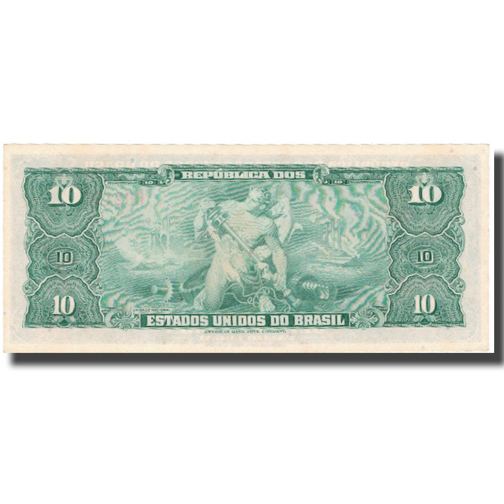 Geldschein, Brasilien, 10 Cruzeiros, KM:167b, UNZ-