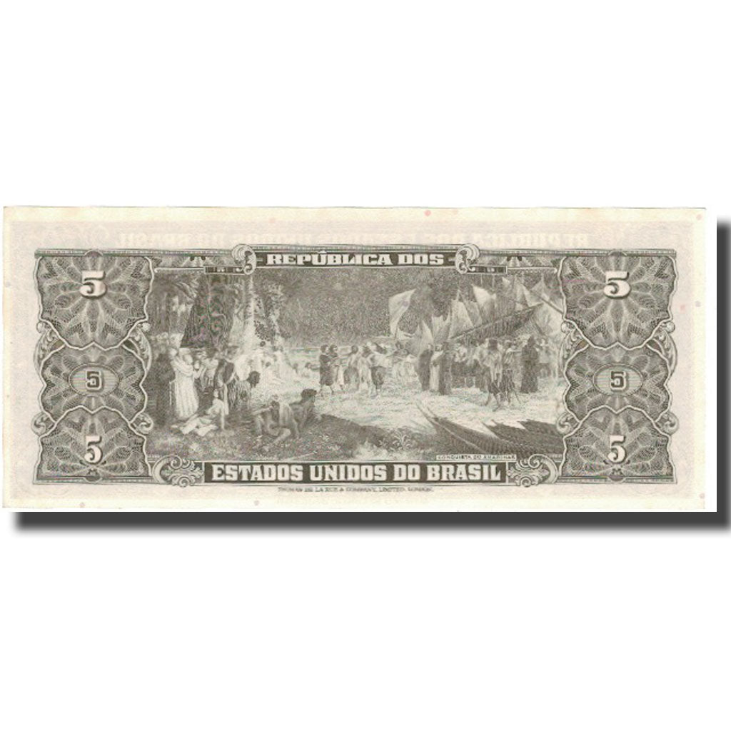 Nota, Brasil, 5 Cruzeiros, KM:176b, UNC(63)