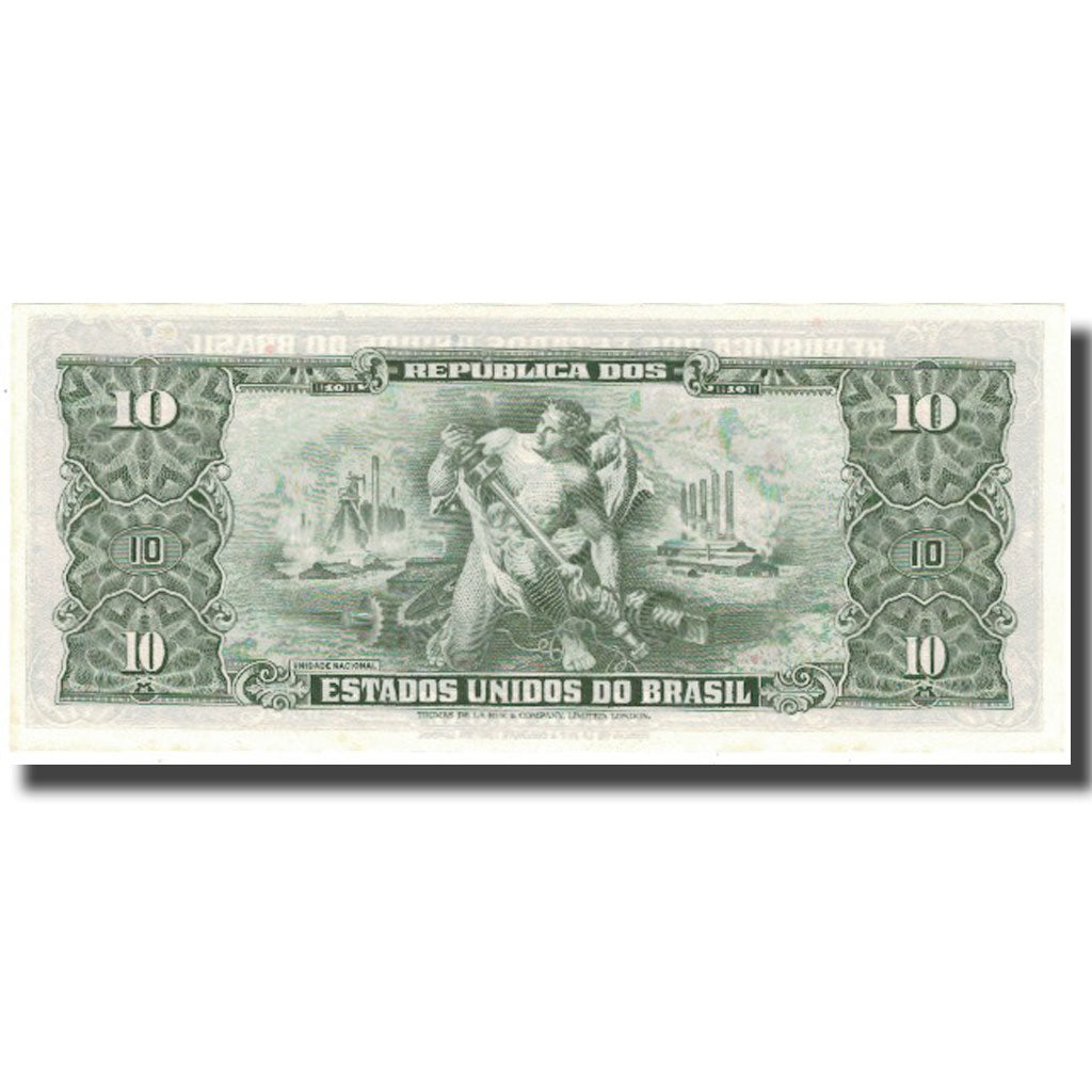 Geldschein, Brasilien, 10 Cruzeiros, KM:177b, UNZ-