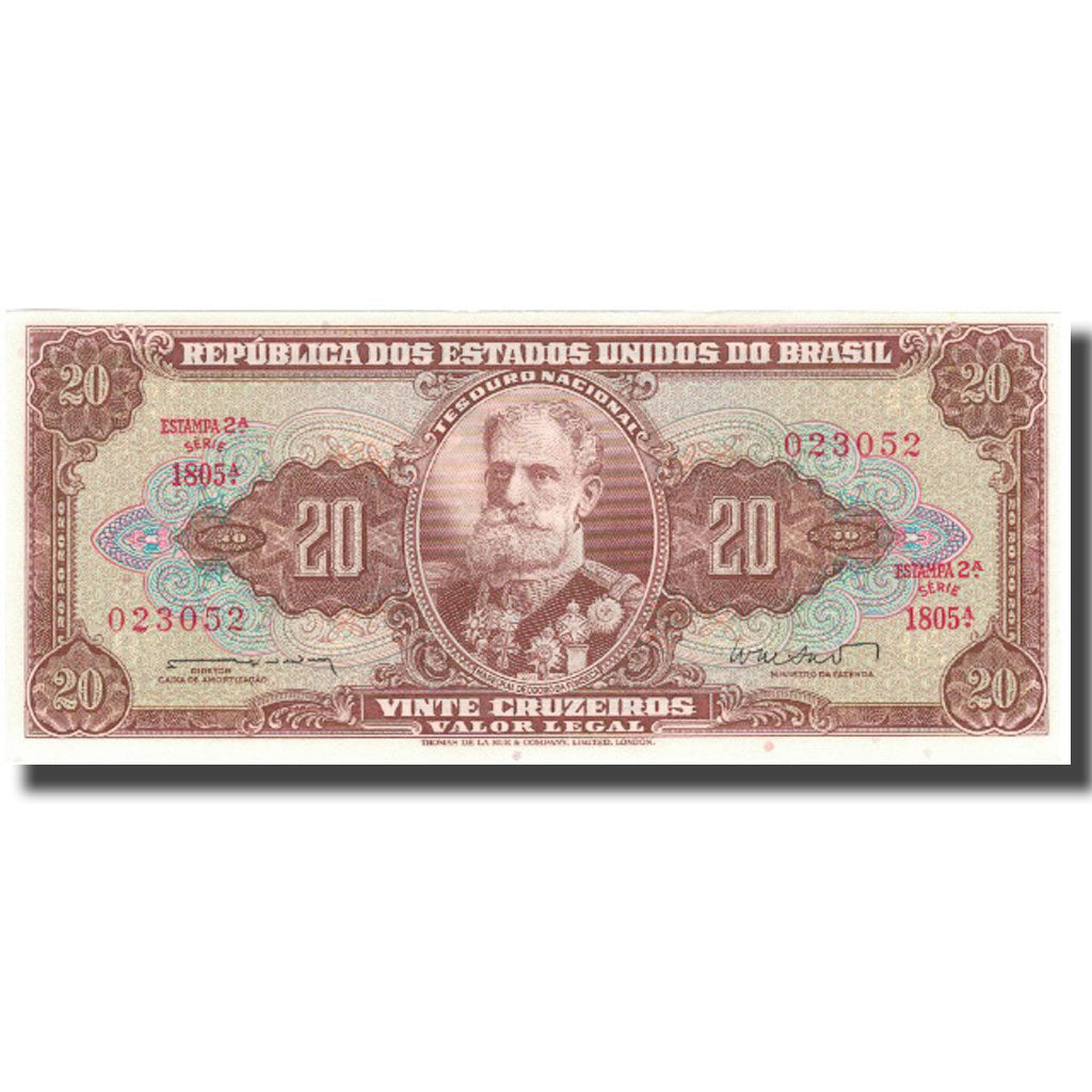 Geldschein, Brasilien, 20 Cruzeiros, KM:178, UNZ-