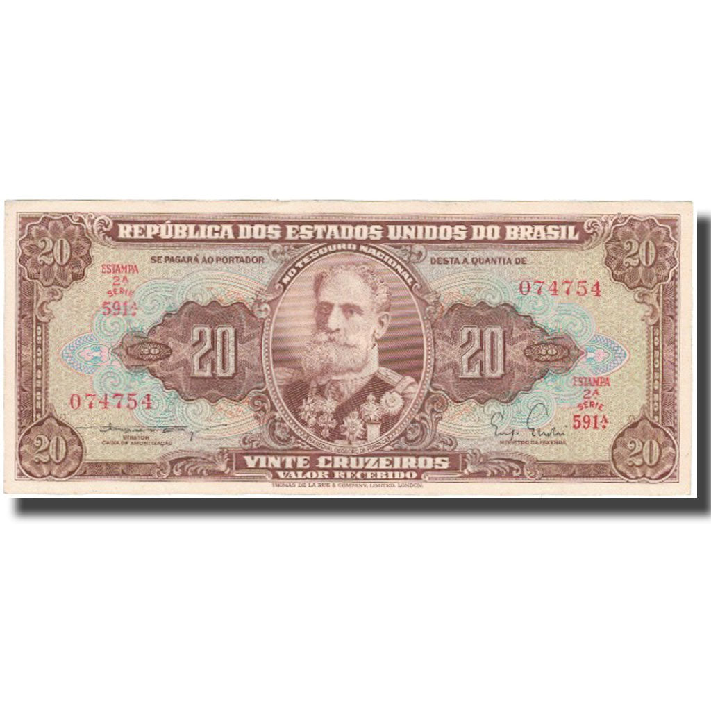 Geldschein, Brasilien, 20 Cruzeiros, KM:160a, UNZ-