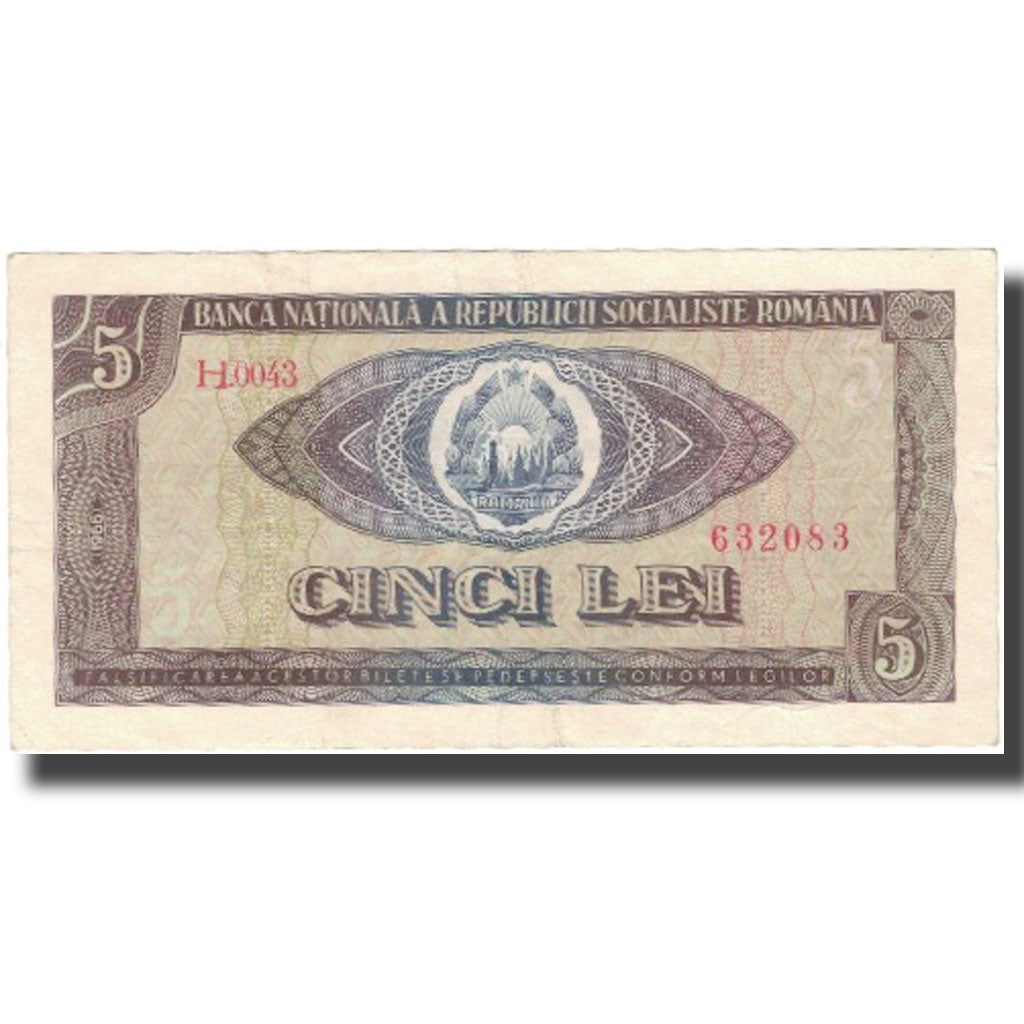 Geldschein, Rumänien, 5 Lei, KM:93a, SS