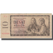 Banconote, Cecoslovacchia, 10 Korun, 1960, KM:88b, MB