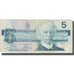 Billete, 5 Dollars, 1986, Canadá, KM:95a2, BC+
