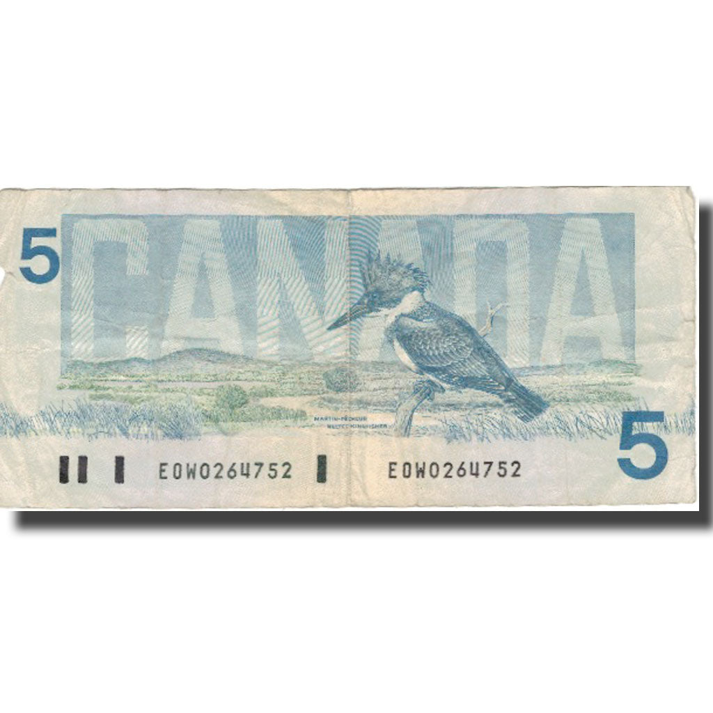 Billete, 5 Dollars, 1986, Canadá, KM:95a2, BC+